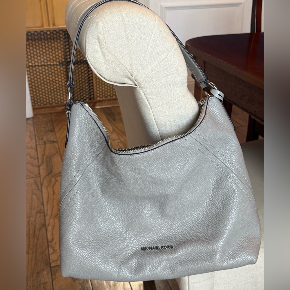 Michael Kors Pebble Gray Leather Handbag